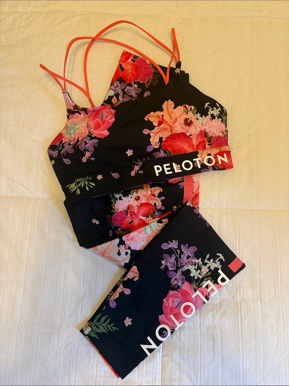 NWT Peloton Limited Edition Asian-American floral workout set size small